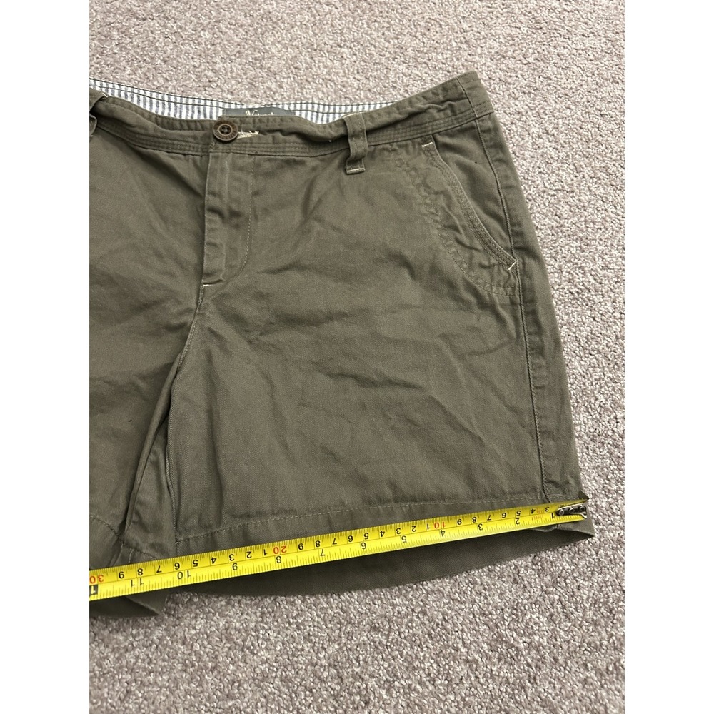 Natural Reflections Chino Shorts Womens 8 Olive Green Excellent Utility Mid Rise - Picture 3 of 6